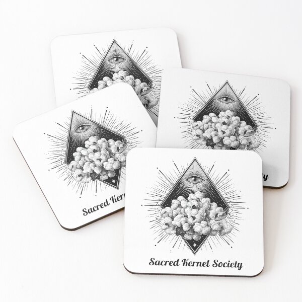 Item preview, Sacred Kernel Society Popcorn and All-Seeing Eye Design designed and sold by Anastasiia Yurevych.