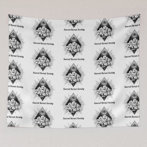 Item preview, Sacred Kernel Society Popcorn and All-Seeing Eye Design designed and sold by Anastasiia Yurevych.