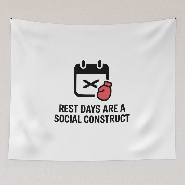 Item preview, Rest Days Are A Social Construct. – Fighter Training Humor Shirt designed and sold by WSPrintCrafter.