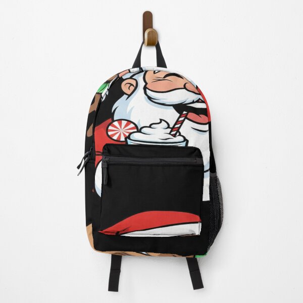 Item preview, Funny cartoon Santa Claus and Rudolph laughing together designed and sold by KLSproduct.