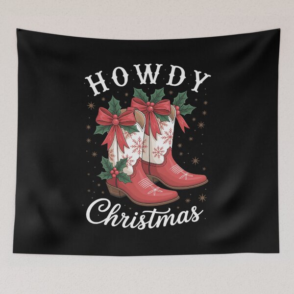 Item preview, Western Christmas Boot Coquette Bow designed and sold by SiegridOffical.