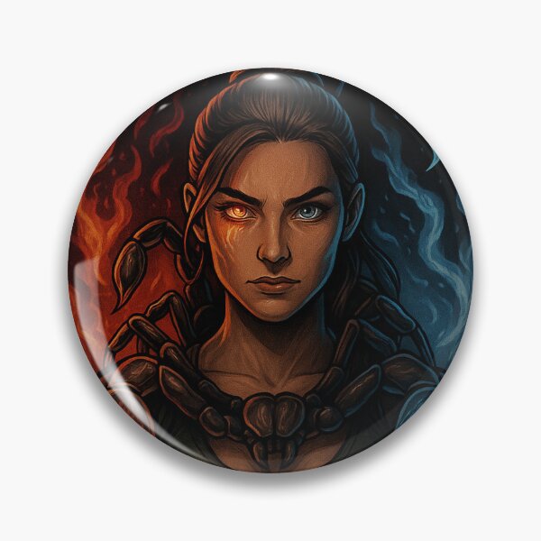 Item preview, Fire & Ice – Fearless Balance Fantasy Warrior Art designed and sold by the-dovlat.