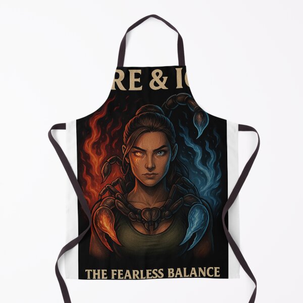 Item preview, Fire & Ice – Fearless Balance Fantasy Warrior Art designed and sold by the-dovlat.