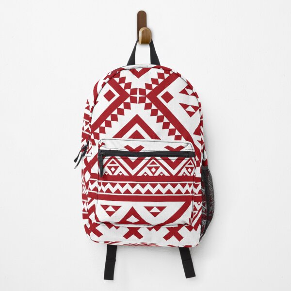 Item preview, Red Ethnic Geometric Textile Pattern designed and sold by Modular Prints.