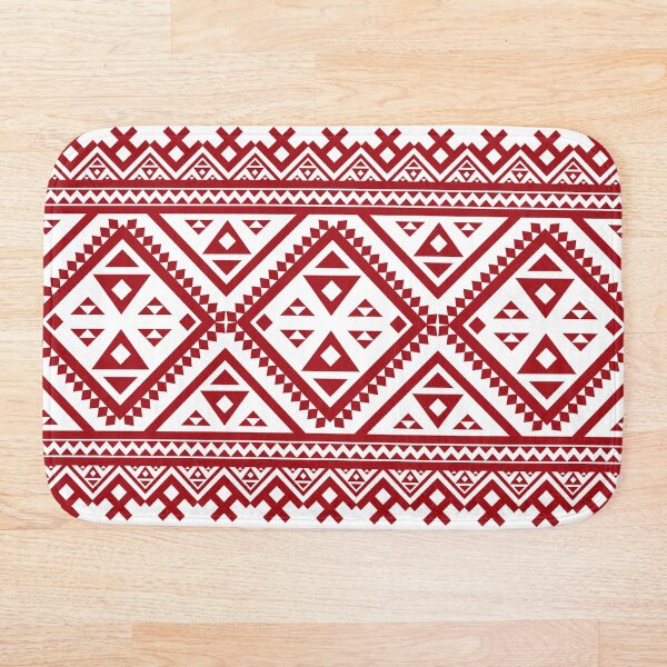 Item preview, Patrón textil geométrico étnico rojo designed and sold by Modular Prints.