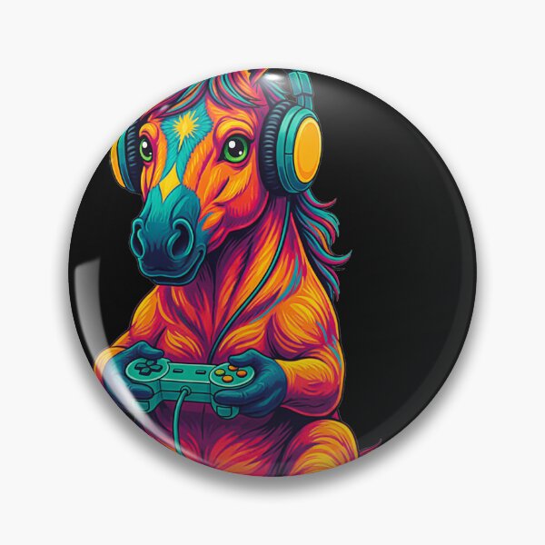 Item preview, Gamer Horse Gaming Headphones Joystick Funny designed and sold by FemmeForge.