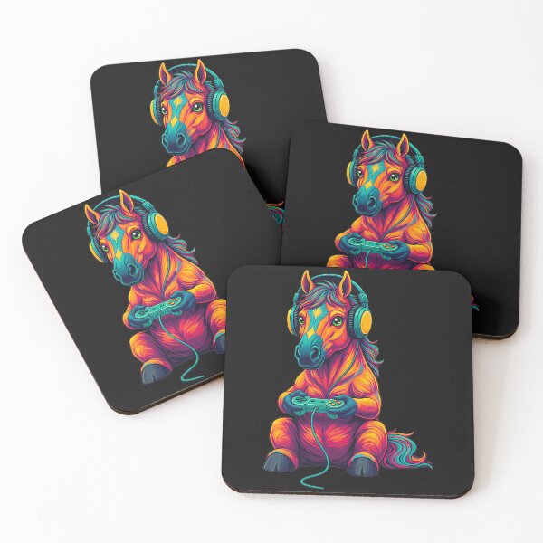 Item preview, Gamer Horse Gaming Headphones Joystick Funny designed and sold by FemmeForge.