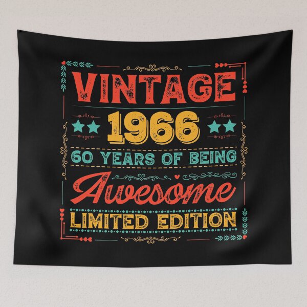 Item preview, Vintage 1966 Made in 1966 60th Birthday 60 Years Old designed and sold by Blok45.