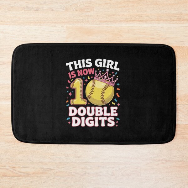 Item preview, This Girl Now 10 Double Digits Softball 10 Year Old designed and sold by HeinzanoWeno.