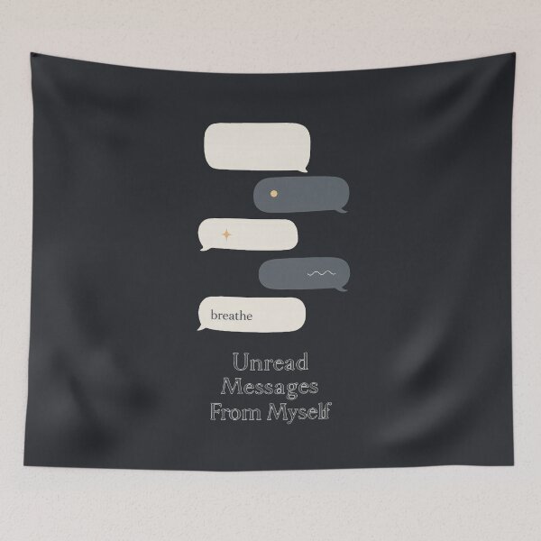 Item preview, Unread Messages From Myself | Quiet Self-Reflection Design designed and sold by Ombrya.