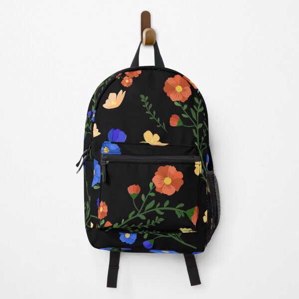 Item preview, Vibrant Wildflower Midnight Garden Pattern designed and sold by Modular Prints.