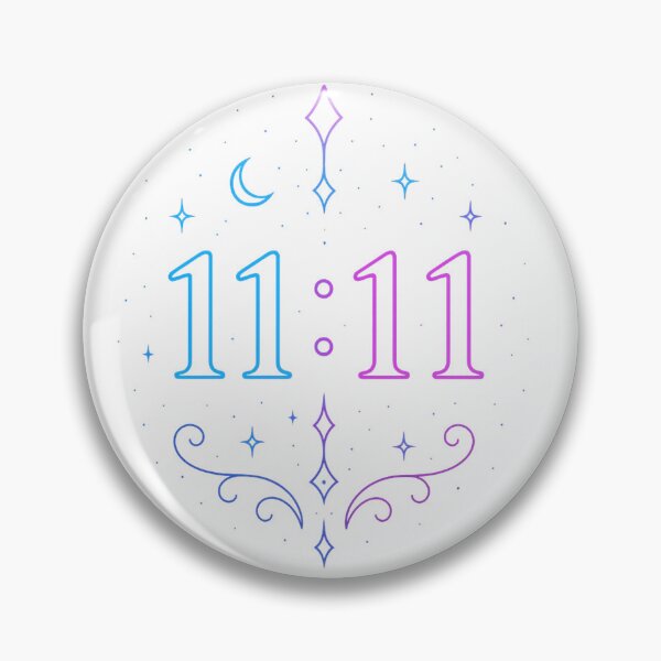 Item preview, 11:11 Neon Angel Number Art designed and sold by HiteshArt111.