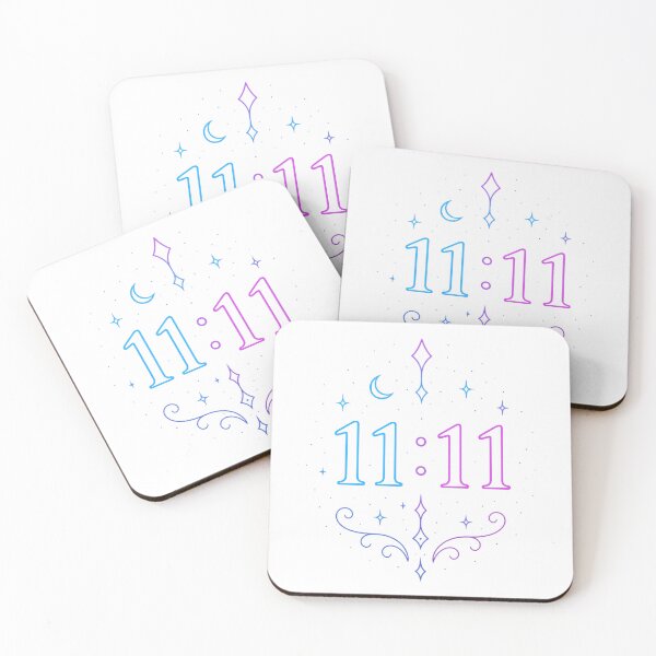 Item preview, 11:11 Neon Angel Number Art designed and sold by HiteshArt111.