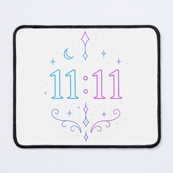 Item preview, 11:11 Neon Angel Number Art designed and sold by HiteshArt111.