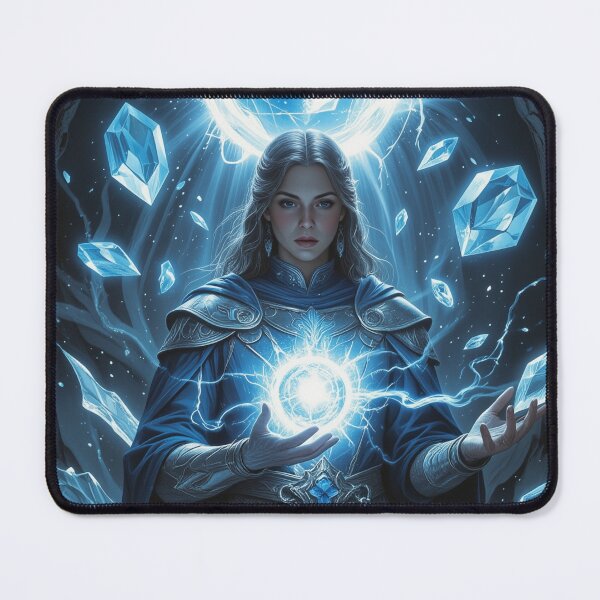 Artikelvorschau, Kristall-Eis-Magier-Fantasy-Kunst entworfen und verkauft von DiceWay.
