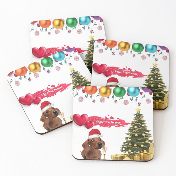 Item preview, I Love You Forever Daschund Christmas – Cute Dog Design, Merry Christmas designed and sold by GraphixKing999.