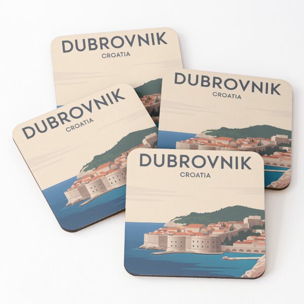 Item preview, Dubrovnik Croatia Vintage Travel Poster designed and sold by Timeless Design.