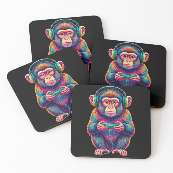 Item preview, Gamer Monkey Funny Gaming Animal Lover designed and sold by FemmeForge.