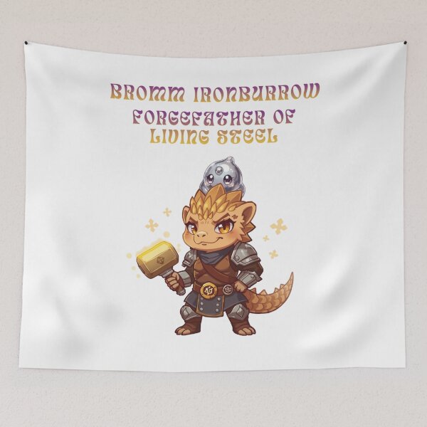 Item preview, Bromm Ironburrow – Forgefather of Living Steel | Monzora Metalbender designed and sold by Monzora.