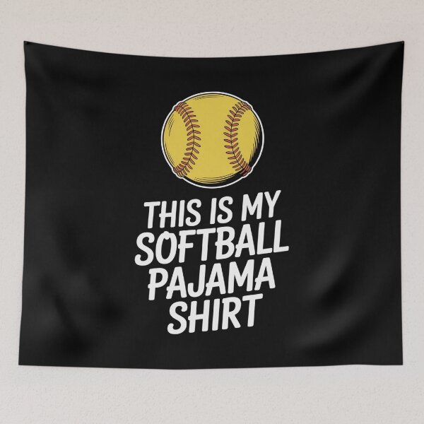 Item preview, This Is My Softball Pajama designed and sold by HeinzanoWeno.