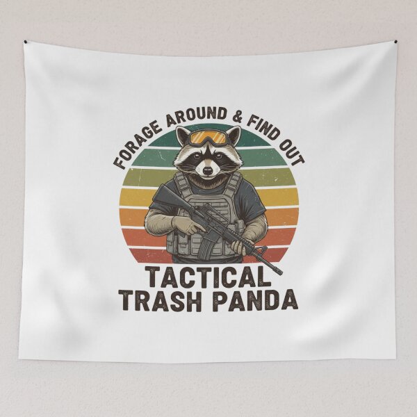 Item preview, Tactical Trash Panda Forage Around Find Out Military designed and sold by MotivaChic.