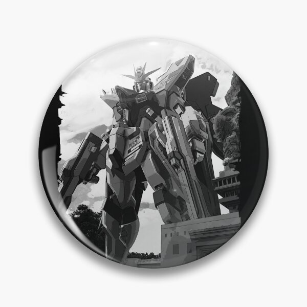 Item preview, freedom gundam seed in bali artwork design black white illustration  designed and sold by sabartgunpla.
