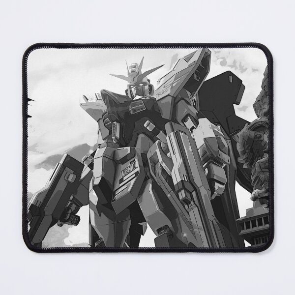 Item preview, freedom gundam seed in bali artwork design black white illustration designed and sold by sabartgunpla.