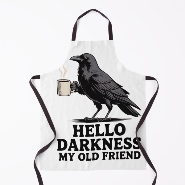 Item preview, Hello Darkness My Old Friend Crow Coffee Shirt | Funny Gothic Bird Mug Vintage Retro designed and sold by Printsouf.