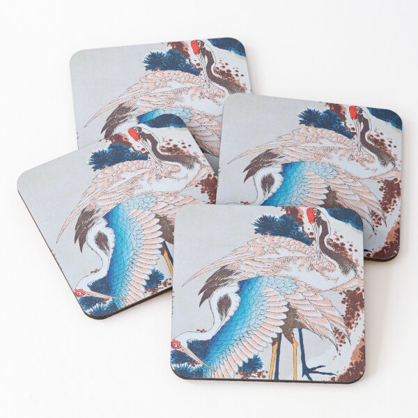 Item preview, Hiroshige Cranes and Snowy Pine - Vintage Japanese Winter Art designed and sold by Open Canvas.