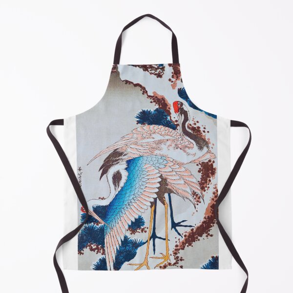 Item preview, Hiroshige Cranes and Snowy Pine - Vintage Japanese Winter Art designed and sold by Open Canvas.
