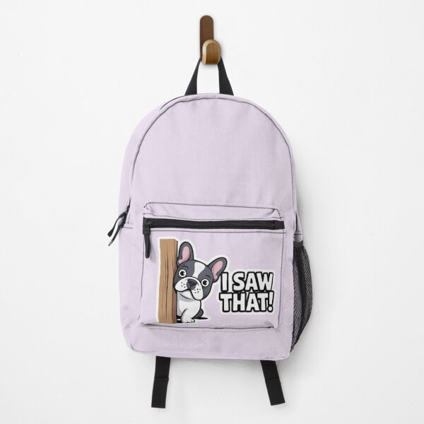 Item preview, Funny French Bulldog Sticker – I Saw That! designed and sold by The Digital Compass.