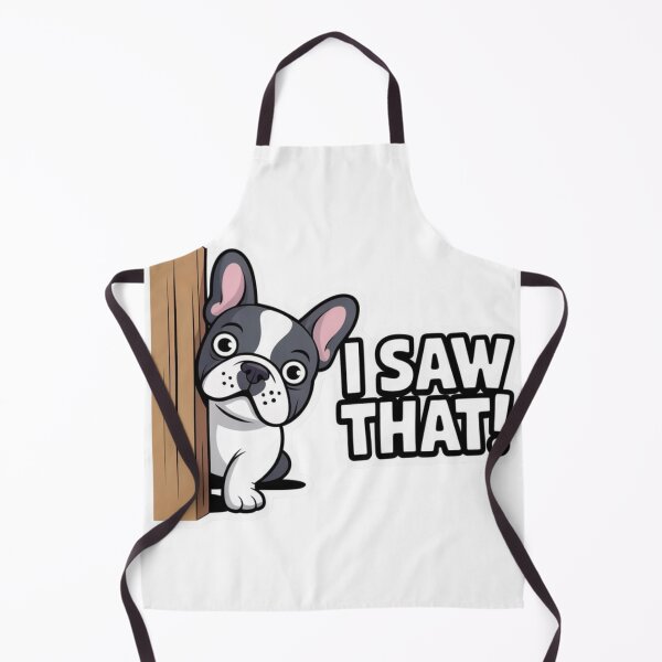 Item preview, Funny French Bulldog Sticker – I Saw That! designed and sold by The Digital Compass.