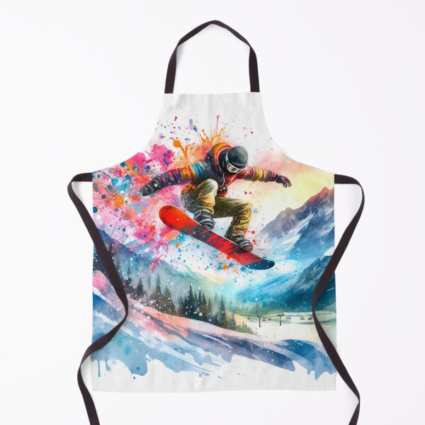 Item preview, Snowboard in watercolor designed and sold by paulrommer.