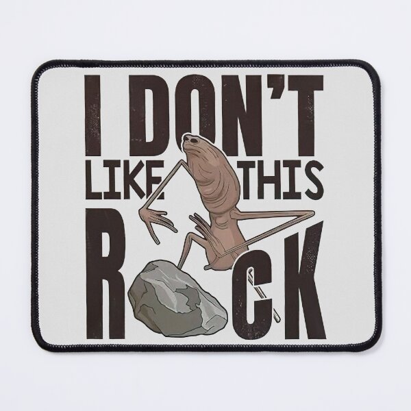 Item preview, Marcus The Worm I Don't Like This Rock Funny Meme designed and sold by DebbieEganCo.