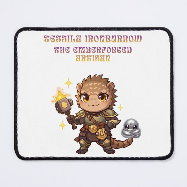 Item preview, Tessila Ironburrow – The Emberforged Artisan | Fantasy Smith Character designed and sold by Monzora.