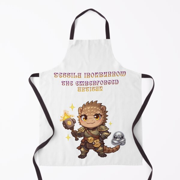 Item preview, Tessila Ironburrow – The Emberforged Artisan | Fantasy Smith Character designed and sold by Monzora.