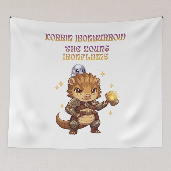 Item preview, Korrin Ironburrow – The Young Ironflame | Wild Fantasy Metalbender designed and sold by Monzora.