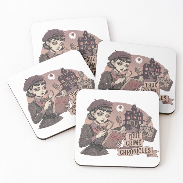 Item preview, True Crime Chronicles - Vintage Goth Detective & Podcast Aesthetic designed and sold by Hen-C-Art.