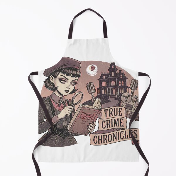 Item preview, True Crime Chronicles - Vintage Goth Detective & Podcast Aesthetic designed and sold by Hen-C-Art.