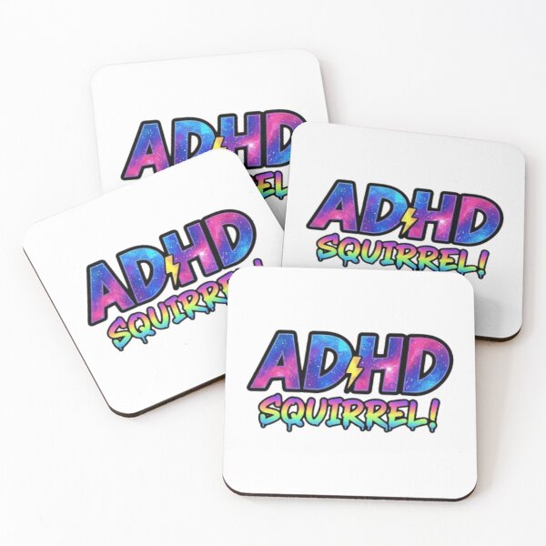 Item preview, Funny ADHD Brain Squirrel Rainbow Galaxy T-Shirt designed and sold by Inkwell grove.