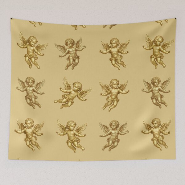 Item preview, golden little angel,  golden littles angels– Orthodox Bible Art Sticker designed and sold by orthodox-icon.