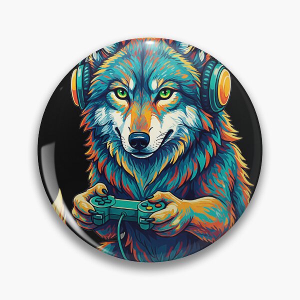 Item preview, Wolf Gamer Headphones Controller Funny designed and sold by FemmeForge.