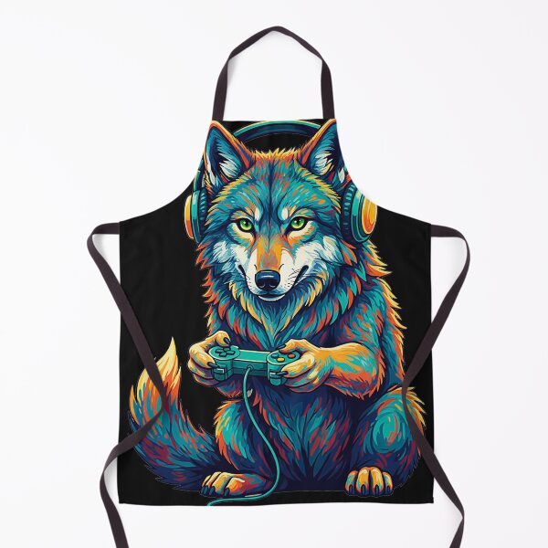 Item preview, Wolf Gamer Headphones Controller Funny designed and sold by FemmeForge.