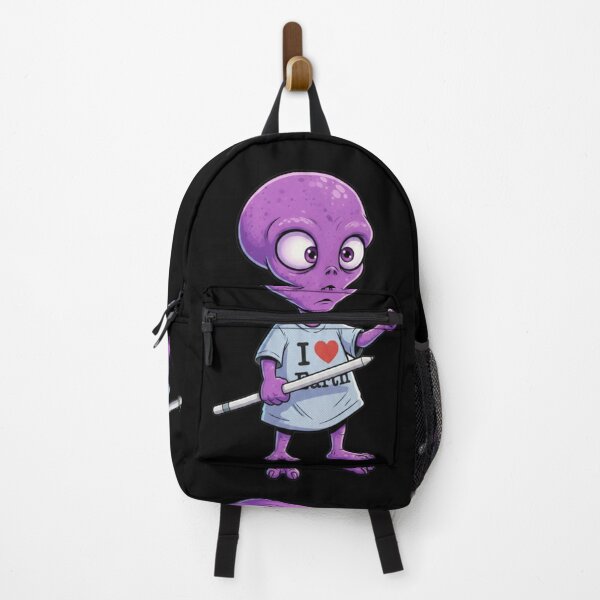 Item preview, Zorp Learns to Draw - Cute Alien Artist Holding a Pencil designed and sold by Rose Collection Shop.