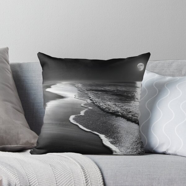 Item preview, Moonlit Waves on a Serene Beach at Night designed and sold by Artessie.