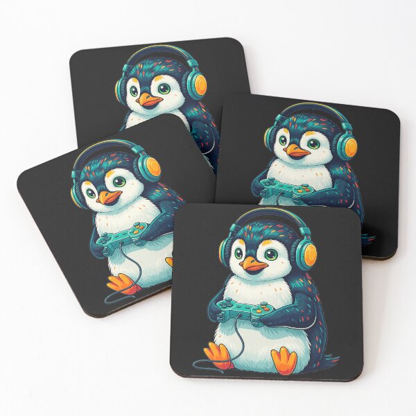 Item preview, Penguin Gamer Cute Gaming Animal designed and sold by FemmeForge.