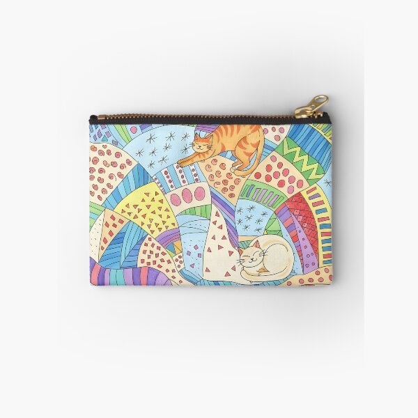 Item preview, Catnap Kaleidoscope – Colourful Patchwork Cats designed and sold by MiowandMolly.