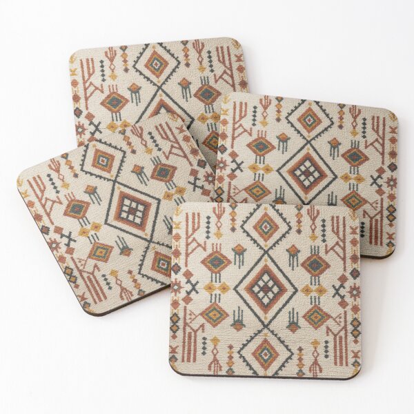 Item preview, Neutral Moroccan Rug Art designed and sold by designwiss.