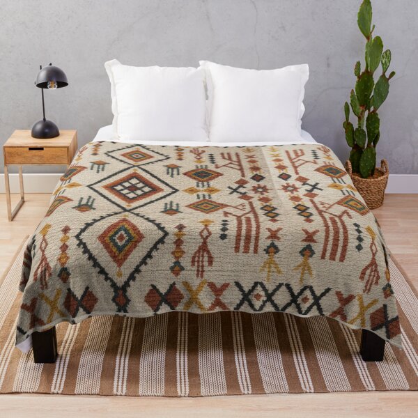 Item preview, Neutral Moroccan Rug Art designed and sold by designwiss.