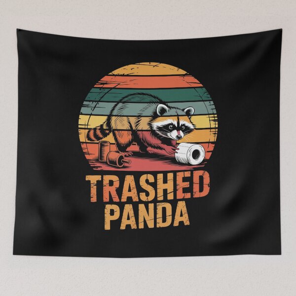 Item preview, Trashed Panda Drunk Racoon designed and sold by HeinzanoWeno.